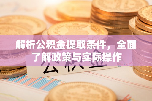 杜集解析公积金提取条件，全面了解政策与实际操作