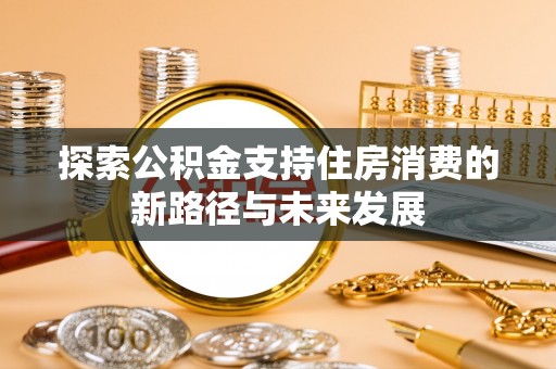 杜集探索公积金支持住房消费的新路径与未来发展
